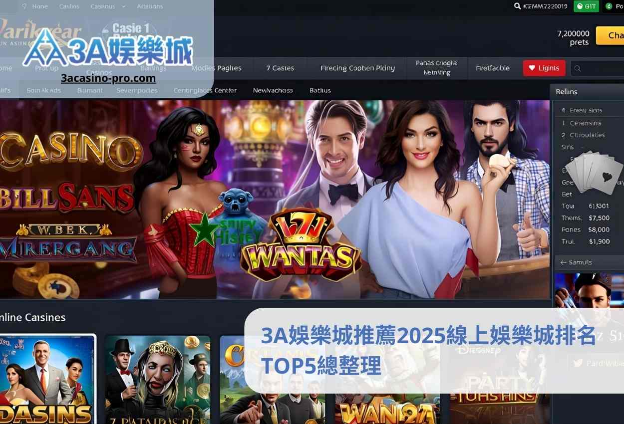 3A娛樂城推薦2025線上娛樂城排名TOP5總整理